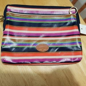 BNWT Fossil MultiColor Stripe Tablet Sleeve